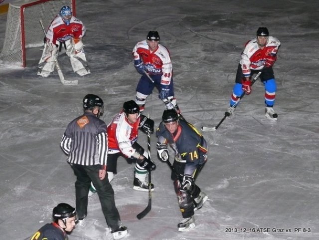 Andreas Wanner (Frohnleiten Panthers, Nr.74) erzielte 3 Tore in Spiel 1 gegen den ATSE @Foto: Panthers Frohnleiten