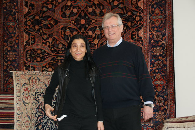 Führen das Teppichgeschäft seit 1993: Rudolf Koppensteiner und seine Partnerin Marjim Alaei. | Foto: Hofmann-Köllner