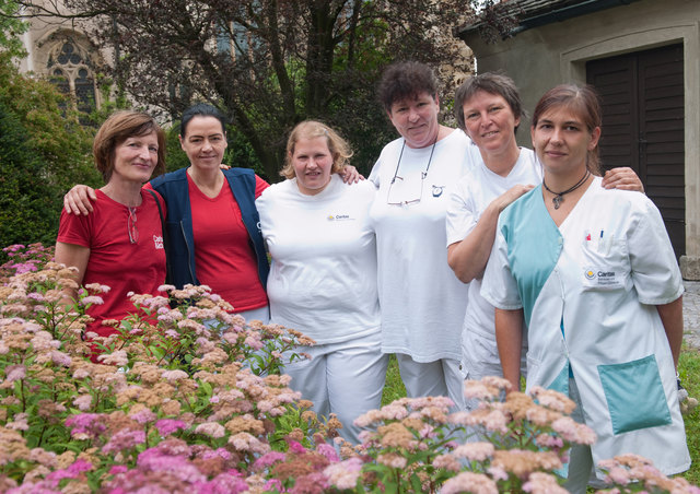 Die Mitarbeiterinnen der Caritas-Sozialstation Klosterneuburg. | Foto: Caritas
