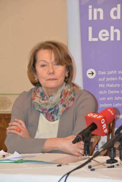 WKNÖ-Chefin Sonja Zwazl: Lehrlinge sind unsere Rohdiamanten.