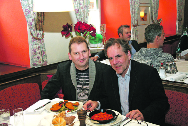 Michael P. Walter und Karl Pufler beim Business-Lunch in Meißner’s Gaststätte