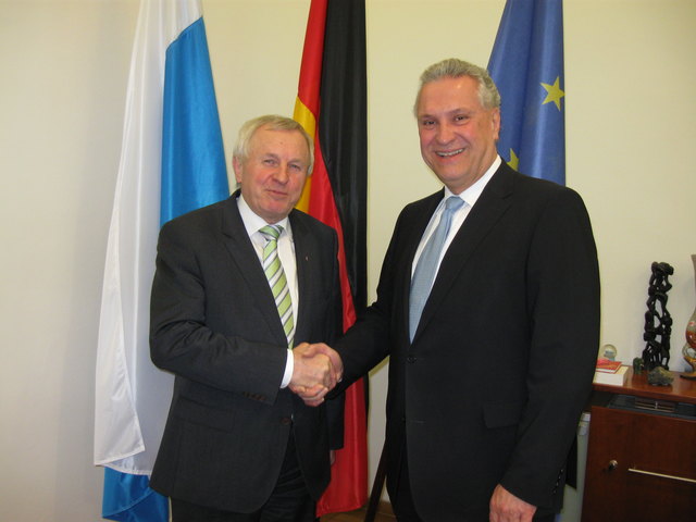 Franz Hiesl zu Besuch bei Bayerns Innenminister Joachim Herrmann.