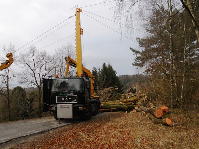 Holznutzung mittels Seilkran im Naarntal | Foto: Privat