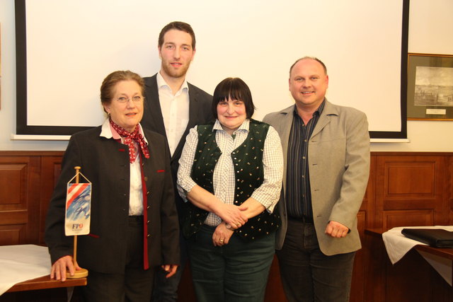 Brigitte Kashofer, Gernot Huber, Martha Harreiter und Bruno Weber