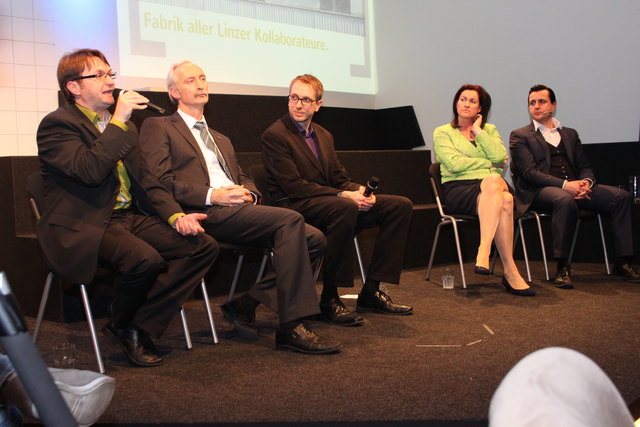 Helmut Pürstinger, Klaus Schobesberger, Stefan Paul Miejski, Anita Moser und Chris Müller