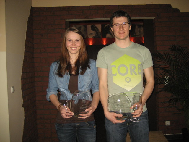 Die Vereinsmeister 2014 Lara Kieltrunk und Johannes Pitterle. | Foto: privat