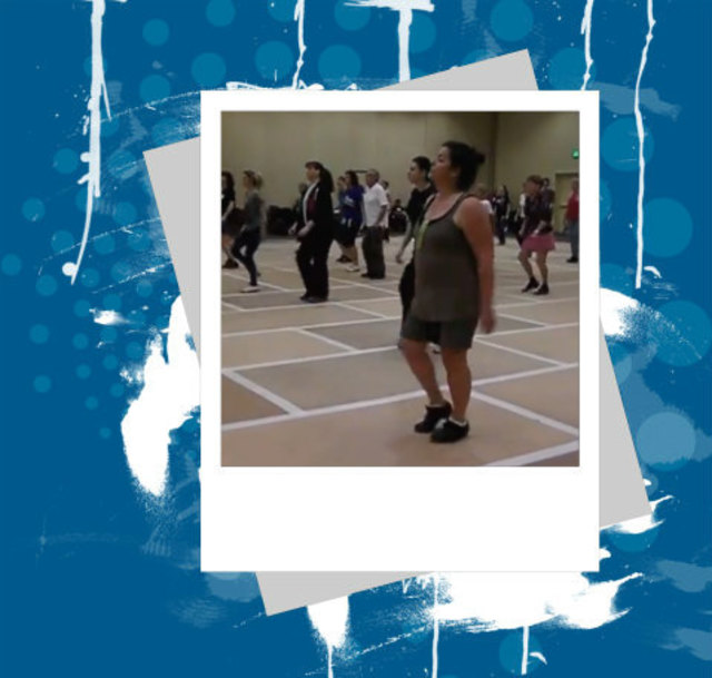 Workshop mit Clogging-Instructor Chip Summey in Orlando, Florida, USA. Dance 'I Want Crazy'.