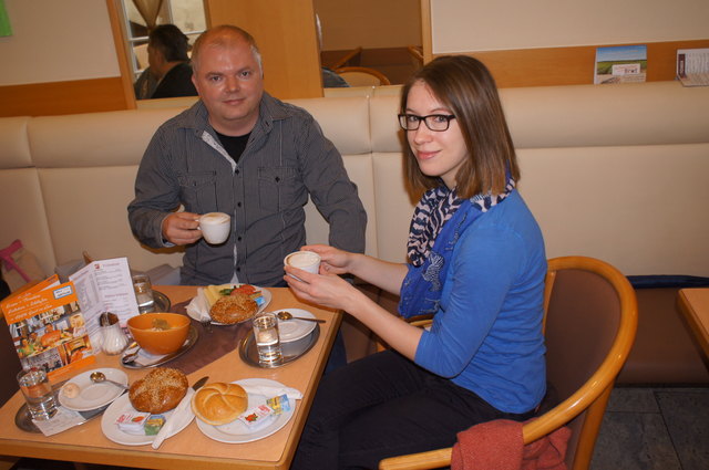 Harald Mader sprüht vor Ideen. Mit Redaktionsleiterin Marina Kraft sprach er darüber beim Frühstück. | Foto: Potmesil