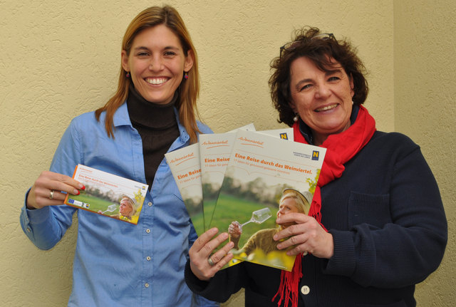 Maria Schweinzer (Leitung Incoming, Weinviertel Tourismus GmbH) und Mag. Ursula Artner-Rauch (Leitung Marketing, Weinviertel Tourismus GmbH).