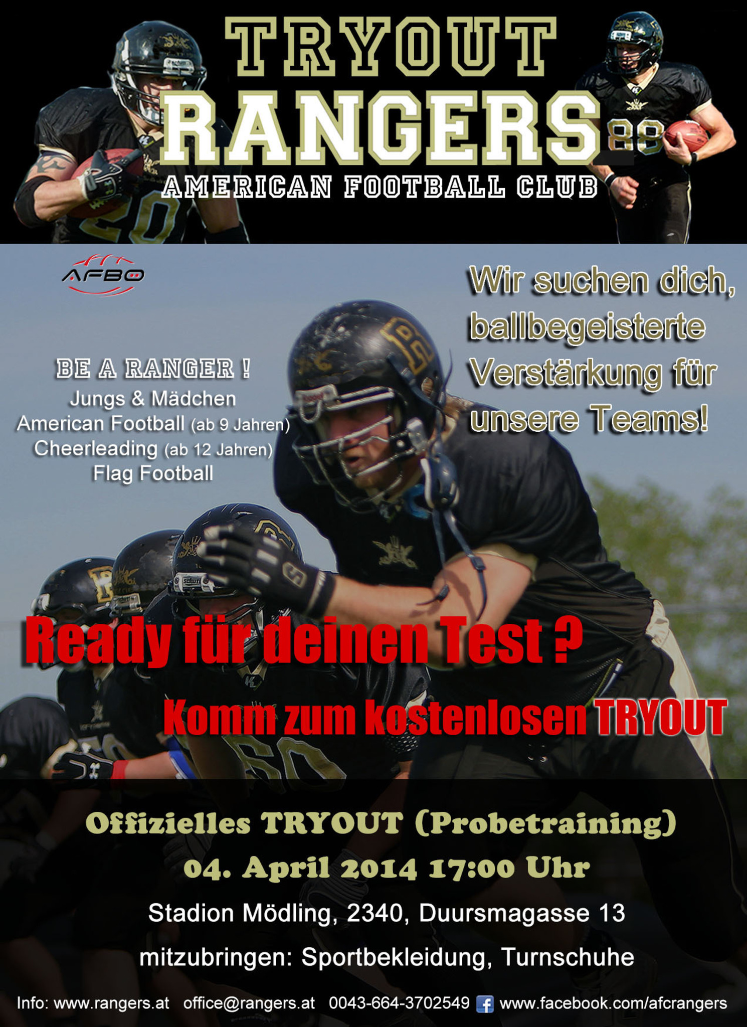 Tryout des AFC Rangers - Mödling