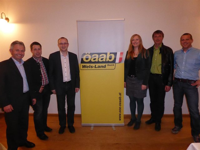 Bgm. Johann Doppelbauer, 	BO Franz Haider, Obmann Gerhard Seemann , Vzbgm. Gabriele Aicher , Franz Lehner, Chtistof Gstrein (v.l.). | Foto: Privat