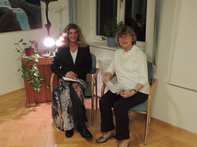 Gemeinsame Lesung mit der Ausstellerin