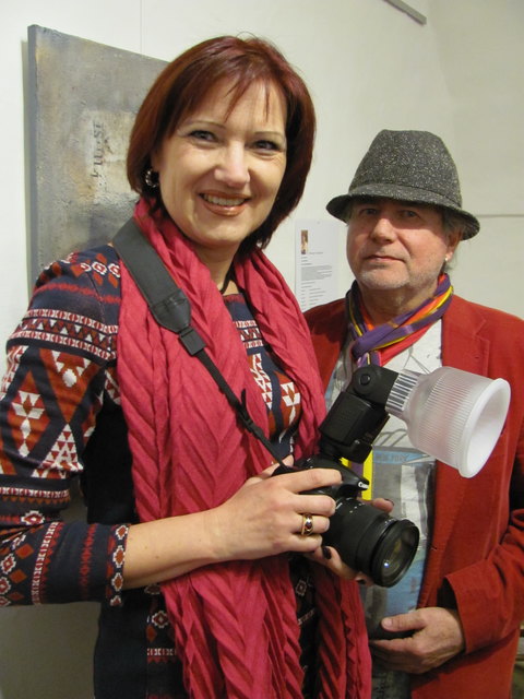 RpA,  die auch eine profilierte Fotokünstlerin ist, mit Jean Pierre Massanetz | Foto: jim clicks