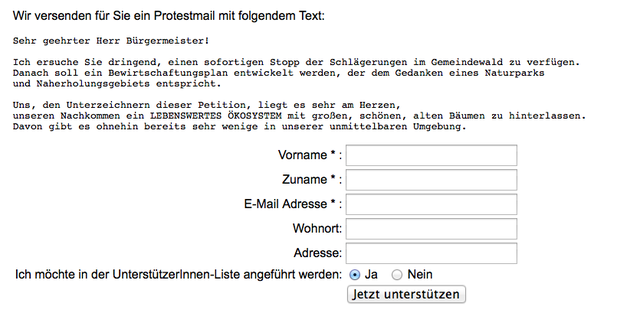 Mittels einer Online-Petition wollen Liste Baum&Grüne nun einen Stopp der Schlägerungen erwirken. | Foto: www.purkersdorf-online.at