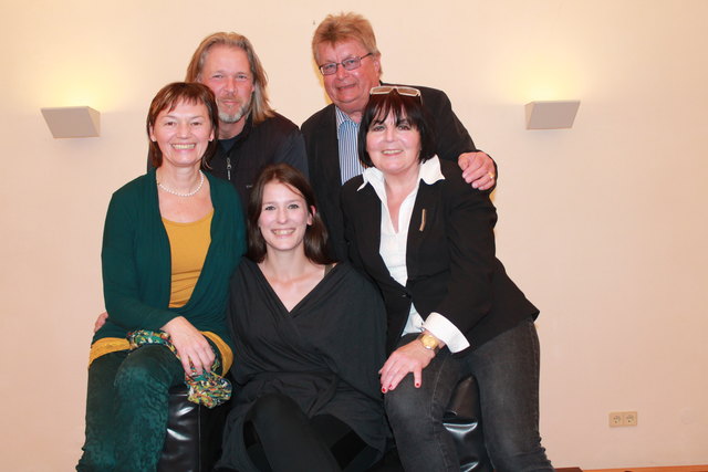 Traudi Komar, Isabella Weitz, Gerti Schwab (vorne, von links), Michael Weger, Gottfried Wedenig (hinten, von links)