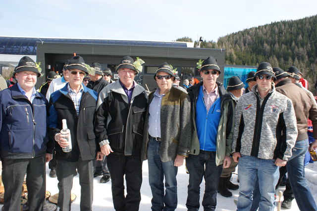 Die beiden Steirer Hackl - Sepp Perhab, der Schlatting Sepp und Moar Sepp Reich (Ramsau), Moar Bgm. Sepp Tagwercher( Radstadt), und seine beiden Hackl Bgm. Sepp Buchsteiner (Forstau) Sepp Rettenwender (Wagrain)