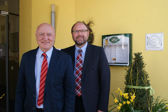 EU-Parlamentarier Joe Weidenholzer und Landtagsabgeordneter Erich Pilsner.