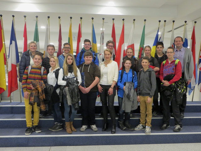 Die Neue Mittelschule Pinkafeld war u.a. im EU-Parlament zu Gast | Foto: Sabine Szendi