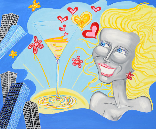 Kunst - Pop Art Kunst - Pop Art Bild von Tanja Playner "Happy drink is love"