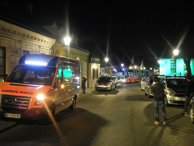 Auch die Rettung war im Einsatz