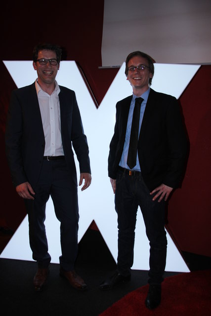 Erfolgreiche adventure x-Teilnehmer: Marco Rupprich von ionOXess und Andreas Hermann von trigger research