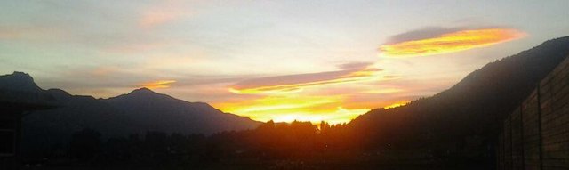 Sonnenuntergang in Hermagor