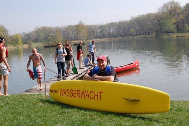 Vorbereitungen - Rettungsschwimmer Richard Tettinek