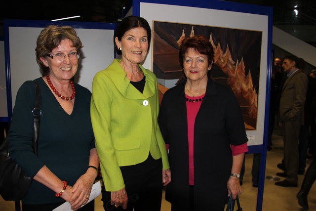 Die Innsbruckerinnen Reingard Sint, Christl Öttl, Monika Demetz interessierten sich für die Stubaier Werke.