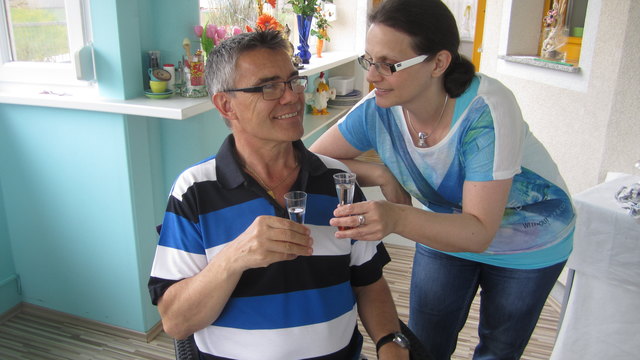 Helmuth mit seiner Conny.