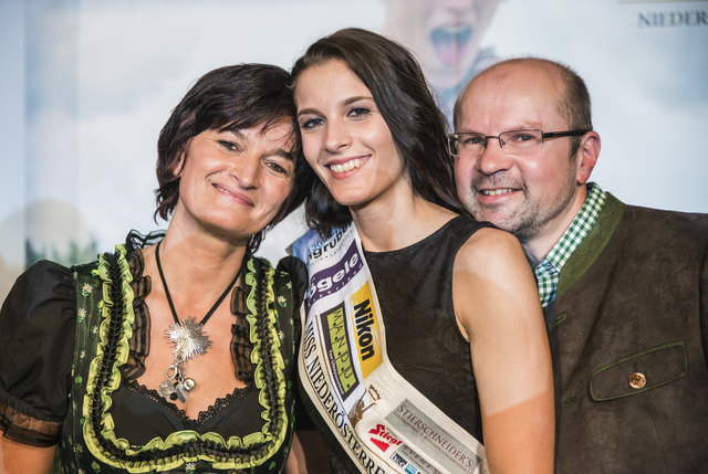 Die neue Miss Niederösterreich: Claudia Kainz aus Kautzen mit ihrer Familie.