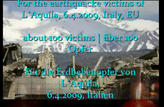 6.4.2009, L'Aquila, Itelien - über 100 Opfer