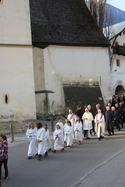 die Erstkommunionkinder sind mit dabei