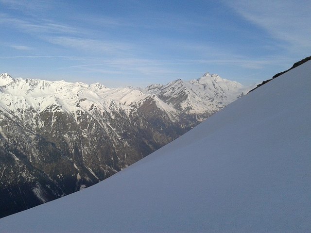 Hang am Mönchsberg mit Blick nach Westen zum Glockner
