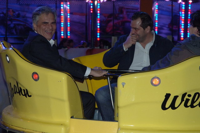 Bundeskanzler Werner Faymann amüsierte sich im Prater.