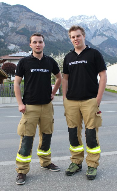 Auch Christoph und Claudio aus Mutters sind am Hochmahdkopf im Einsatz gewesen.
