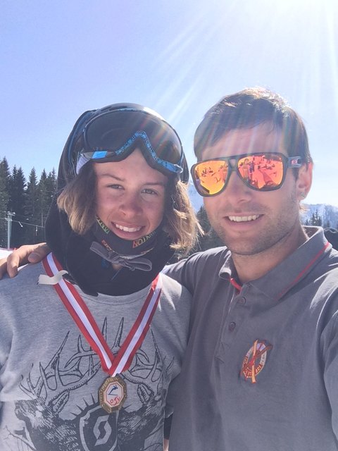 Staatsmeistertitel für SCA Newschooler: Max Mall (li.) mit Trainer Giggo Wolf. | Foto: SCA