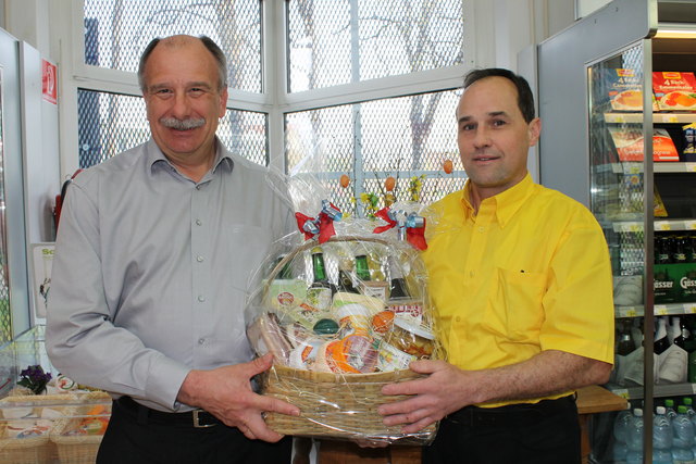 Bürgermeister Manfred Kalchmair (li.), Kaufmann Erich Amon. | Foto: BRS