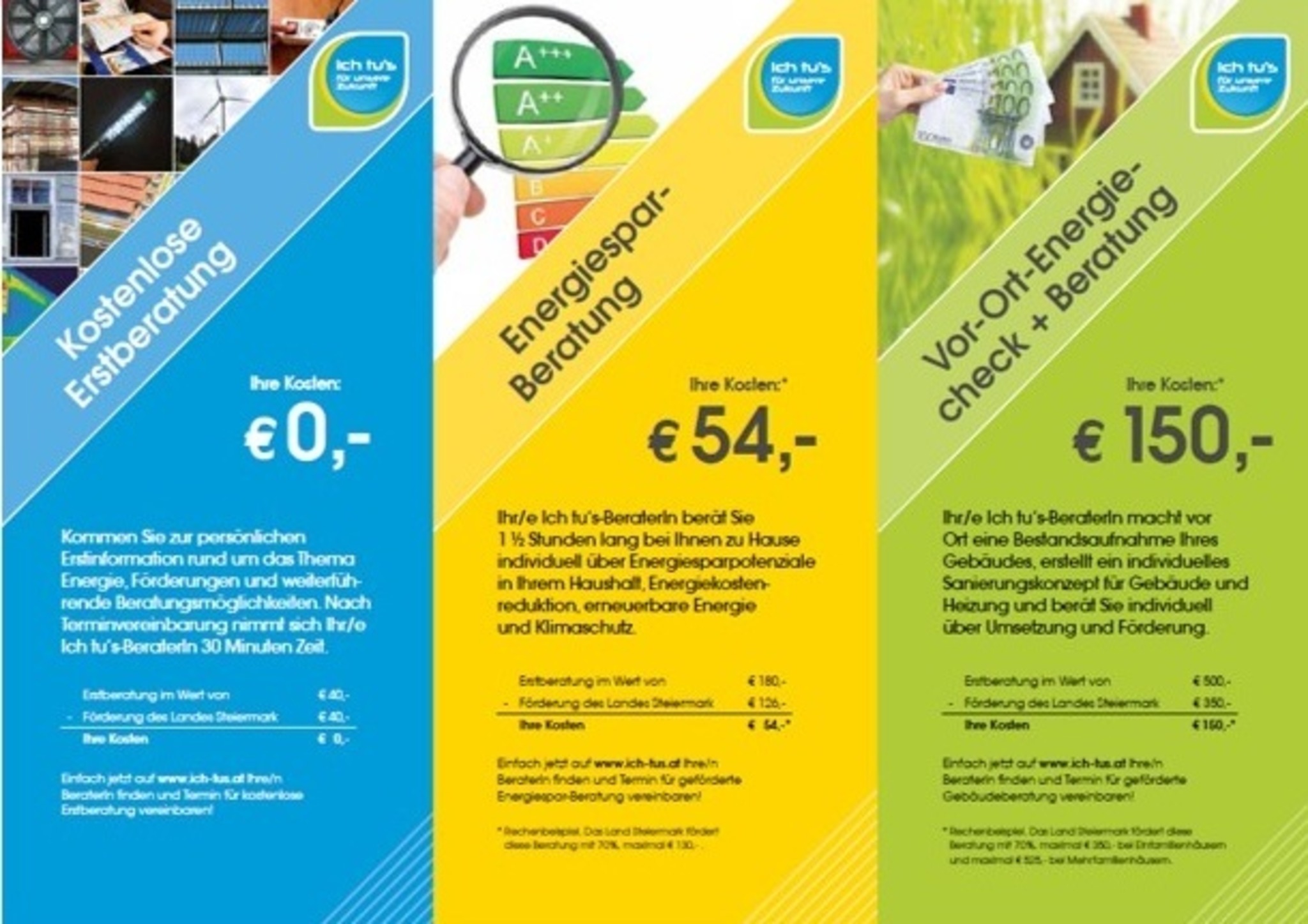 * FÖRDERUNGEN ENERGIE -beratung,- vor Ort Check,- uvm. vom Land