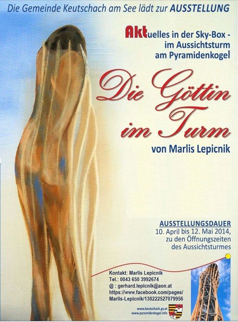 Die Kunstpremiere am Pyramidenkogel noch bis 12. Mai 2014 zu den Betriebszeiten des Aussichtsturmes!