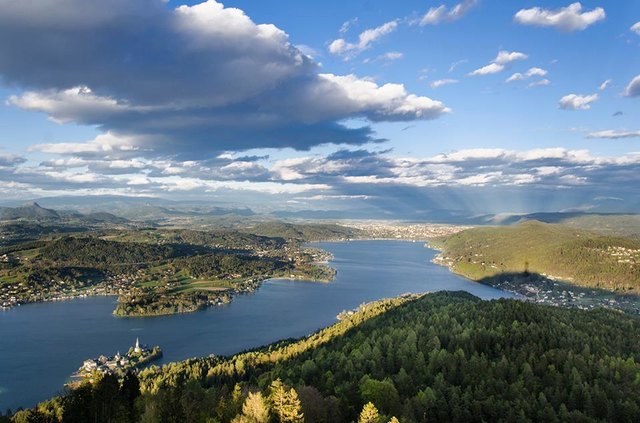Ein phantastisches Panorama bei Sonnenuntergang!