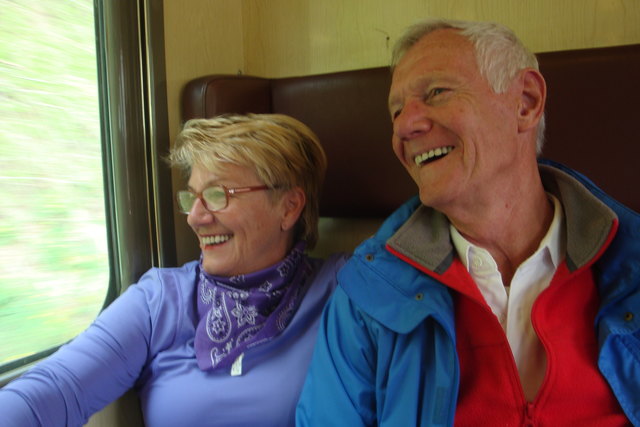 Gabriele Kovar und Franz Beranek freuen sich schon auf ihre Wanderung auf dem Welterbesteig.