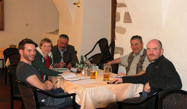 Von links: Andreas Abfalter, Heidi Kurz, Wolfgang Sollberger, Roger Jagersberger und Markus Barth.