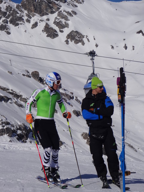 Fritz Dopfer am Start der Trainingsstrecke in der Schlick 2000 | Foto: Karin Pranger
