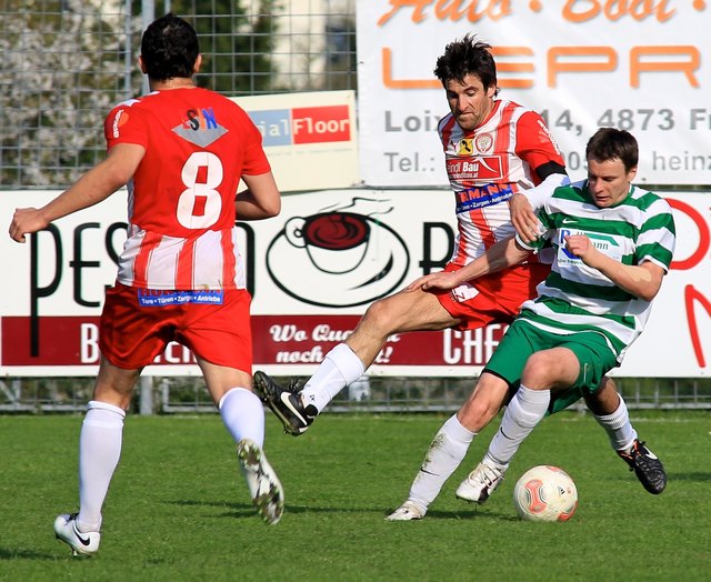 Das Match zwischen Frankenburg und Mondsee endete nach einer turbulenten Schlussphase 2:2.