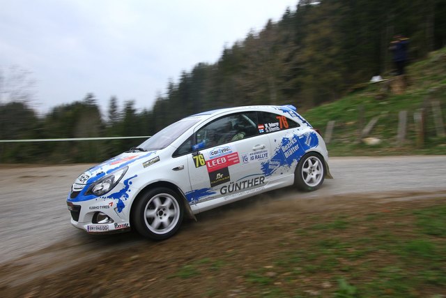Wolfram Doberer war mit der Finnin Sanna Stemberger bei der Lavanttal-Rallye unterwegs.