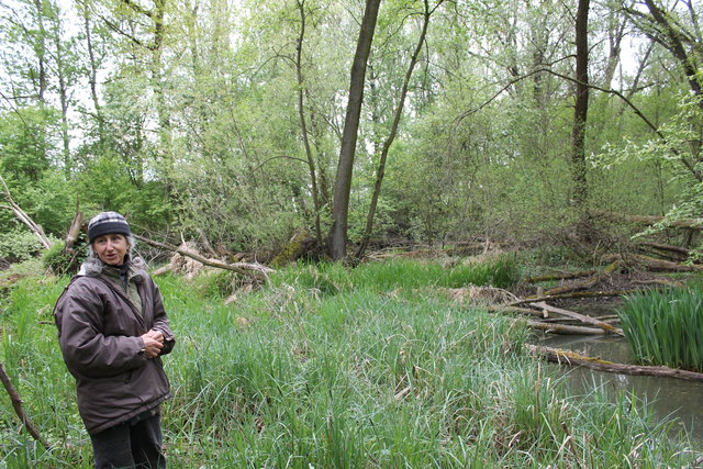 Christa Ségur-Cabanac im Auwald 300 Meter südlich vom bekannten Au-See.