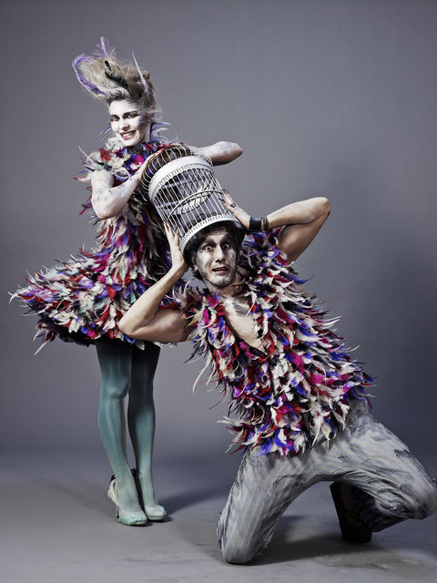 Die Zauberflöte, operklosterneuburg 2014: Katrin Fuchs (Papagena), Martin Achrainer (Papageno) | Foto: Mark Glassner