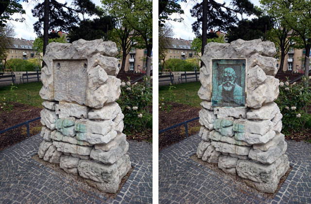 Die von Eduard Rusch 1925 geschaffene Bronzebüste des Alois Rohrauer ist seit Jänner 2014 verschwunden !!!???