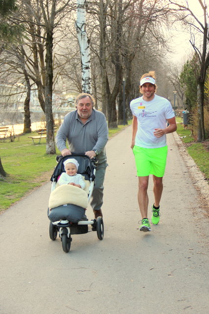 Benny Karl freut sich ebenso wie Schwiegervater Werner Grissmann und Tochter Benina auf den World Run. | Foto: Karl