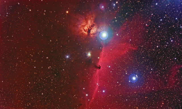 Der Pferdekopfnebel im Sternbild Orion, aufgenommen auf der Hohen Dirn in Reichraming. | Foto: Dobesberger